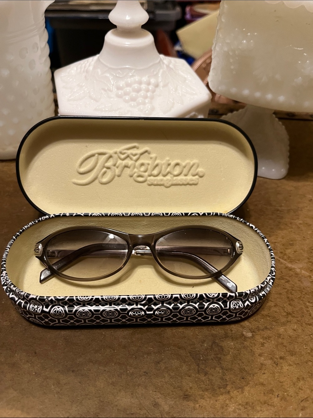 Brighton Brown Tinted Oval Women's Sunglasses